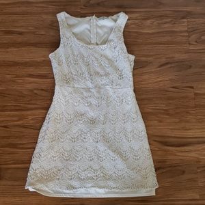 Charlotte Russe size M short cream lace dress